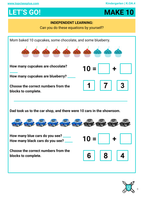 CCSS Kindergarten Math Worksheet Packs