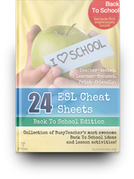 24 ESL Cheat Sheets (Back To School Edition)